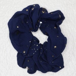 3/$20 Dark Blue Star Hair Scrunchie